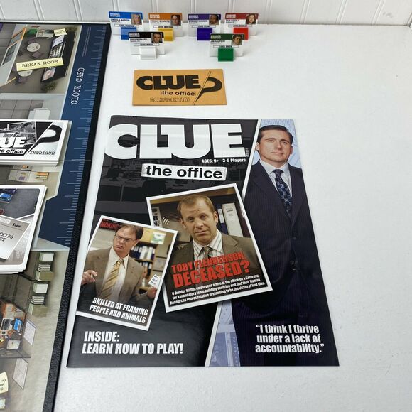 Clue: THE OFFICE Edition Board Game 2009- Dunder Mifflin, Scranton 100% COMPLETE - Picture 6 of 8
